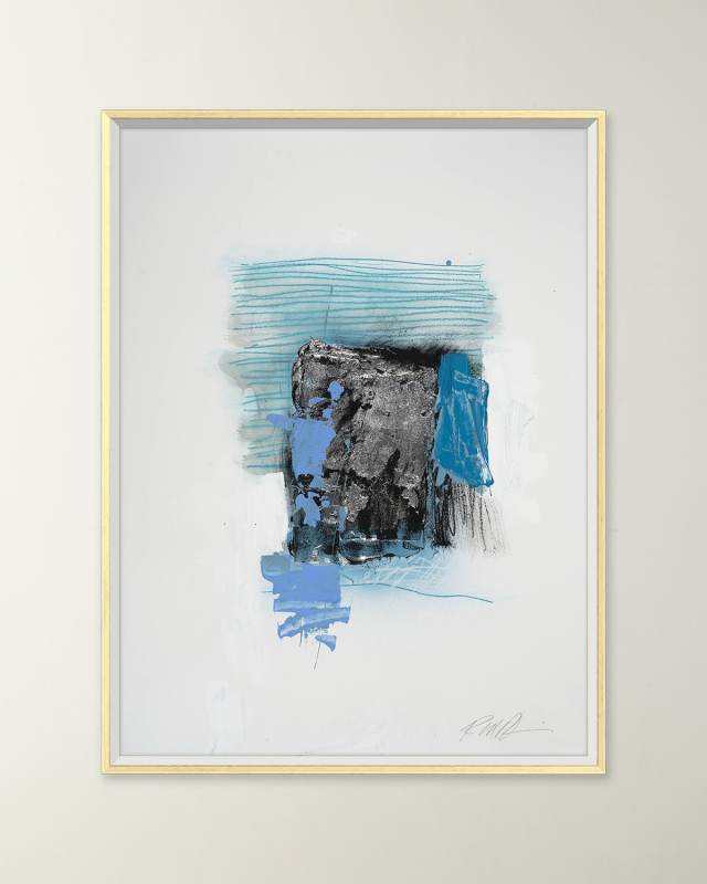 "Blue Lines 4" Giclee on Paper by Robert Robinson